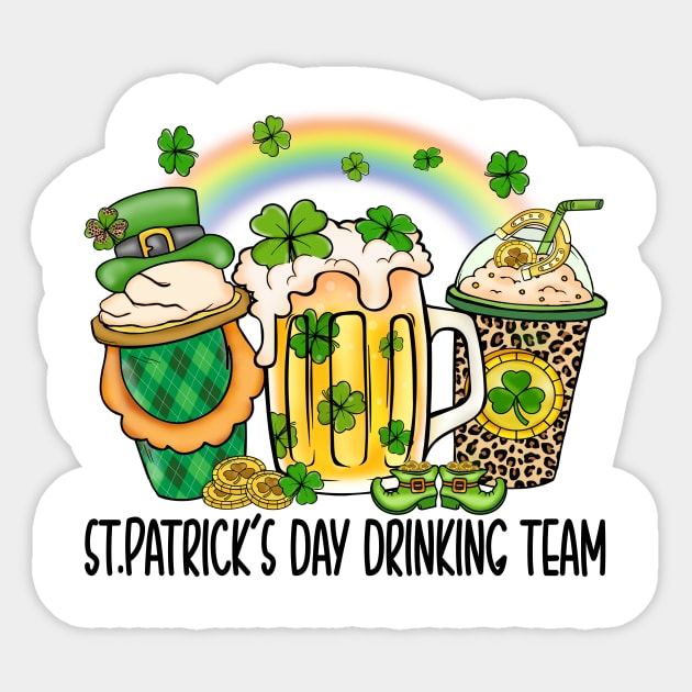 St Patrick's Day Drinking Sticker by Archie & Ainslie